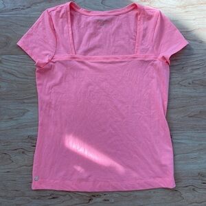 Lilly Pulitzer Women's Coral Short Sleeve Top Blouse Size M